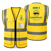 Thumbnail for Flyability Elios 3 aviation design on yellow high-visibility reflective vest