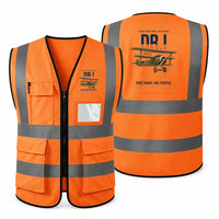 Thumbnail for Fokker Dr.I aviation design on orange high-visibility reflective vest