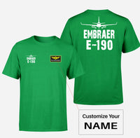 Thumbnail for Embraer E-190 & Plane Designed Double-Side T-Shirts - view 5
