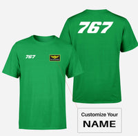 Thumbnail for 767 Flat Text Designed Double-Side T-Shirts