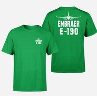 Thumbnail for Embraer E-190 & Plane Designed Double-Side T-Shirts - view 6