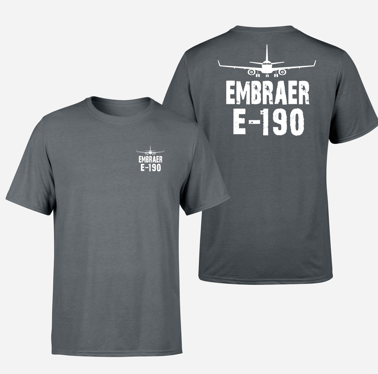 Embraer E-190 & Plane Designed Double-Side T-Shirts - view 8