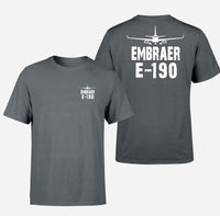 Thumbnail for Embraer E-190 & Plane Designed Double-Side T-Shirts - view 8