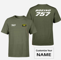 Thumbnail for Boeing 757 & Text Designed Double-Side T-Shirts