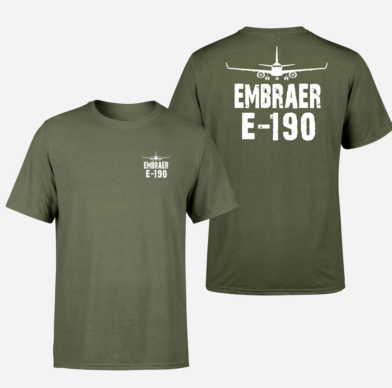 Embraer E-190 & Plane Designed Double-Side T-Shirts - view 10