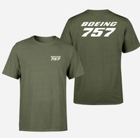 Thumbnail for Boeing 757 & Text Designed Double-Side T-Shirts