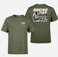 Thumbnail for Boeing 747 & PW4000-94 Engine Designed Double-Side T-Shirts