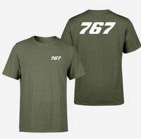 Thumbnail for 767 Flat Text Designed Double-Side T-Shirts