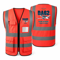 Thumbnail for Diamond DA62 - Room for more. Ready to soar. design on red high-visibility reflective vest