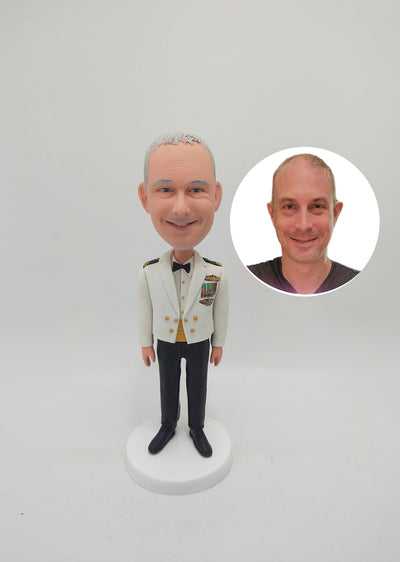 Custom Pilot Bobblehead, Personalized Bobble Head As Captain Retirement Gfit aviation pilot essential in premium aviation-gra.