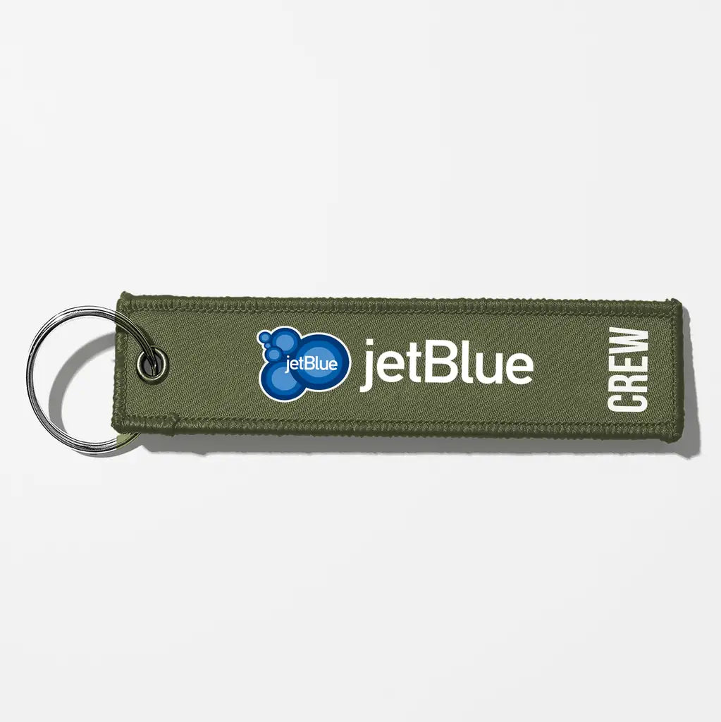 JetBlue Airways Crew & Staff Tag Key Chains - Green Army - Crew