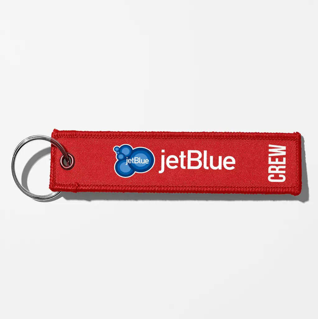 JetBlue Airways Crew & Staff Tag Key Chains - Red - Crew