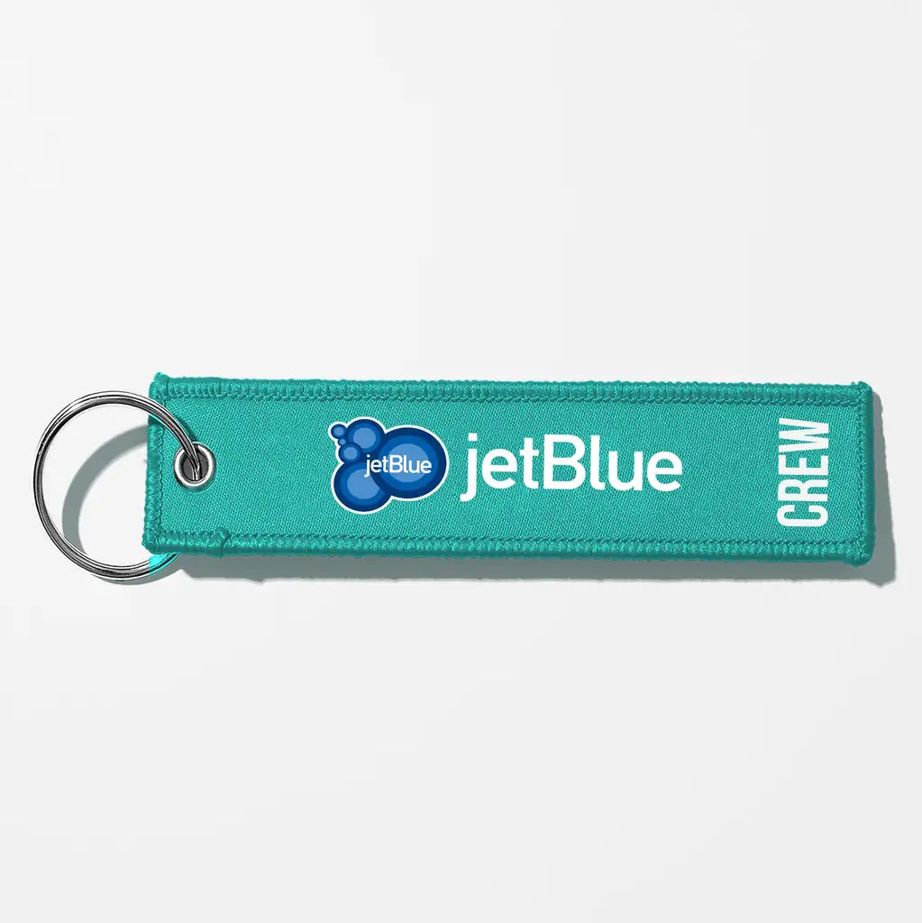 JetBlue Airways Crew & Staff Tag Key Chains - Turquoise - Crew