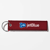Thumbnail for JetBlue Airways Crew & Staff Tag Key Chains - Dark Red
