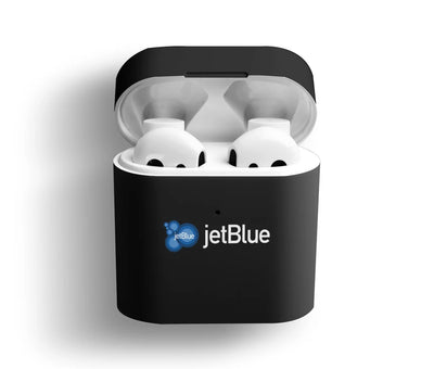 jetBlue Airways Airlines AirPods plastic case - Black
