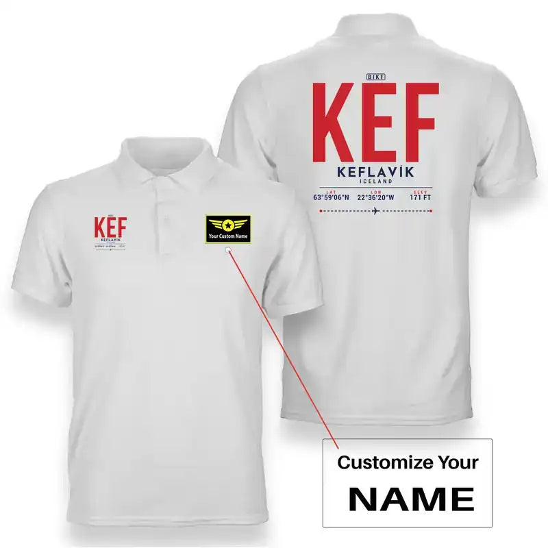 KEF - Tag - Double-Side Polo - White + Name