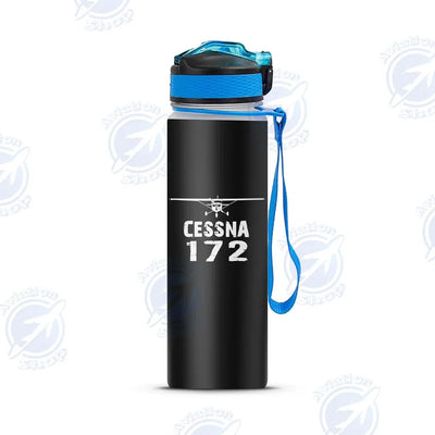 Cessna 172 & Plane Sports aviation design on sport kettle, insulated bottle with sport spout.