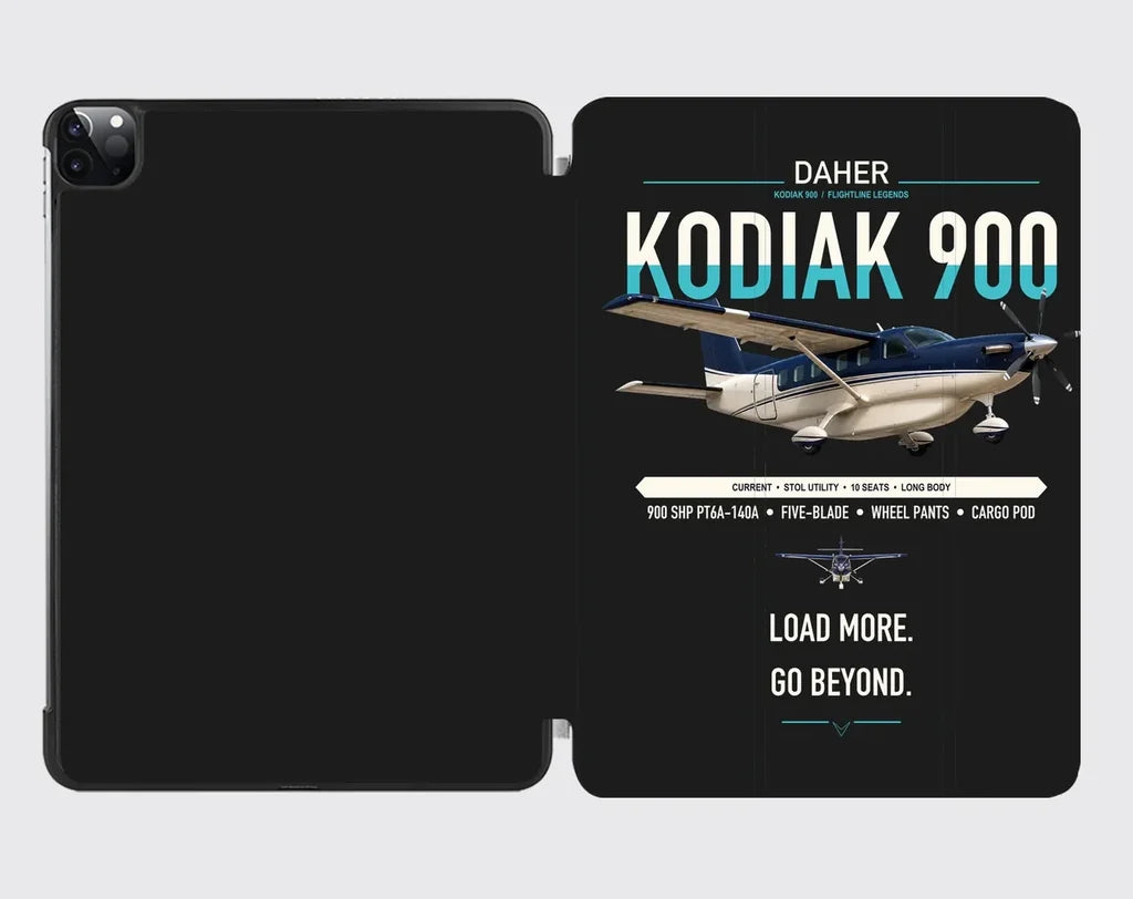 Daher Kodiak 900 design on black ipad tablet case