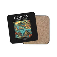 Thumbnail for CORON - Poster - Coaster - Black