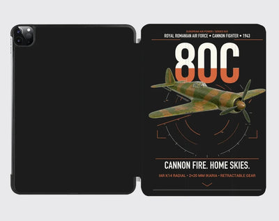 IAR 80C design on black ipad tablet case