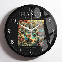 Thumbnail for HANOI - Poster - Wall Clock Framed - Black
