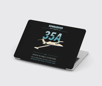 Thumbnail for Bombardier Learjet 35A design on black MacBook case