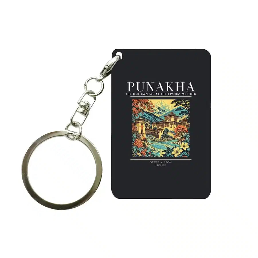 PUNAKHA - Poster - Key Chain - Black