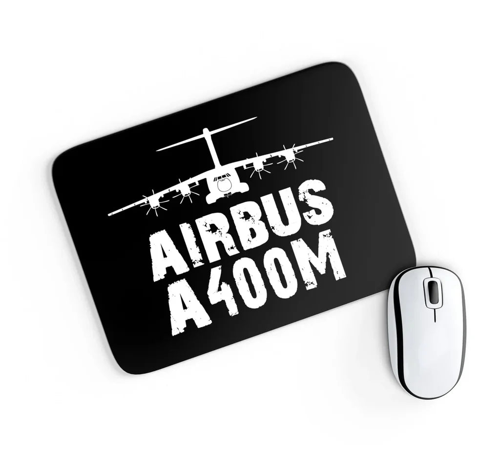 Airbus A400M & Plane aviation design on neoprene with anti-slip base mouse pad.