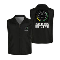 Thumbnail for Speed Is Life Thin Style aviation design printed on lightweight shell with sleeveless design thin vest.