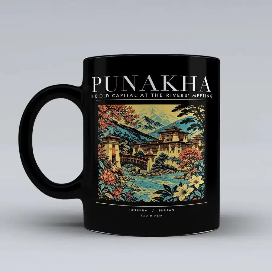 PUNAKHA - Poster - Mug - Black