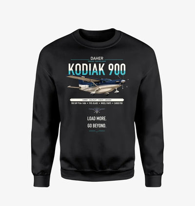 Daher Kodiak 900 design on black sweatshirt