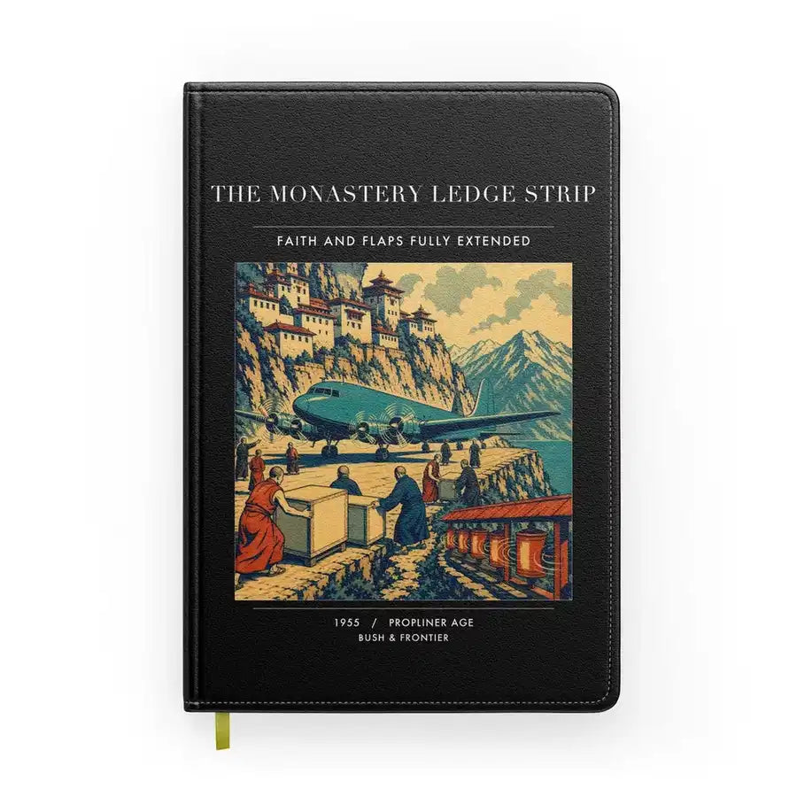 VINTAGE G4341 - The Monastery Ledge Strip - Designed Notebooks design on black
