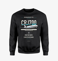 Thumbnail for Bombardier CRJ700 design on black sweatshirt