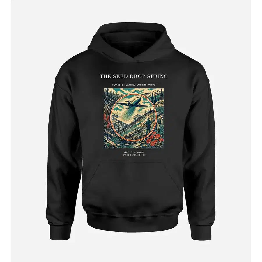VINTAGE G4490 - The Seed Drop Spring - Premium Hoodie design on black premium