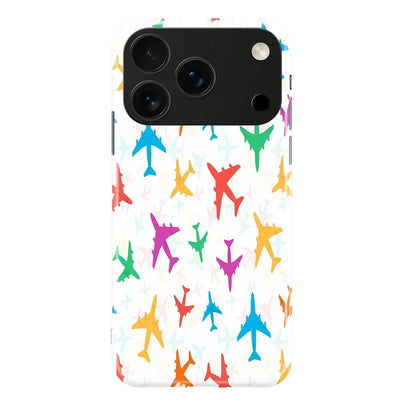 Cheerful Seamless Airplanes iPhone Case