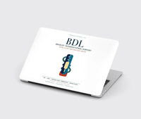 Thumbnail for Bradley International Airport (BDL) design on white MacBook case