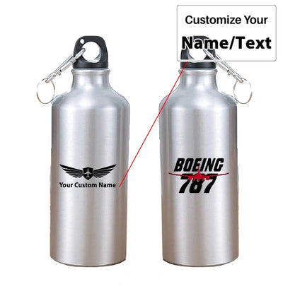 Amazing Boeing 787 aviation design on thermos, vacuum-insulated.