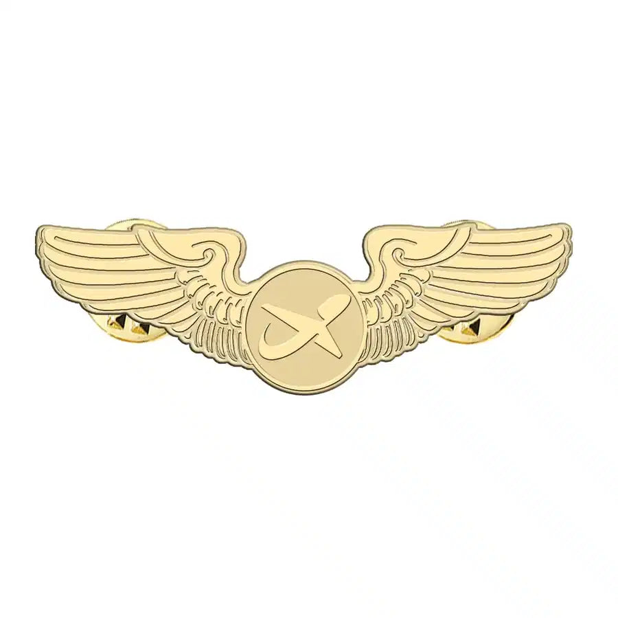 Norwegian Airlines aviation hollow pin in polished alloy.