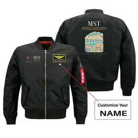 Maastricht Aachen Airport (MST) Bomber Jacket