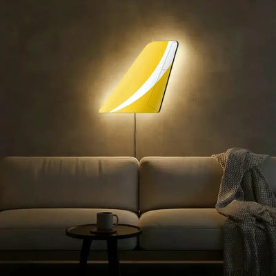 Cebu Pacific aviation design on durable metal with LED aircraft tail wall art.