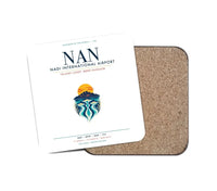 Thumbnail for Nadi International Airport (NAN) design on white 1 piece coaster
