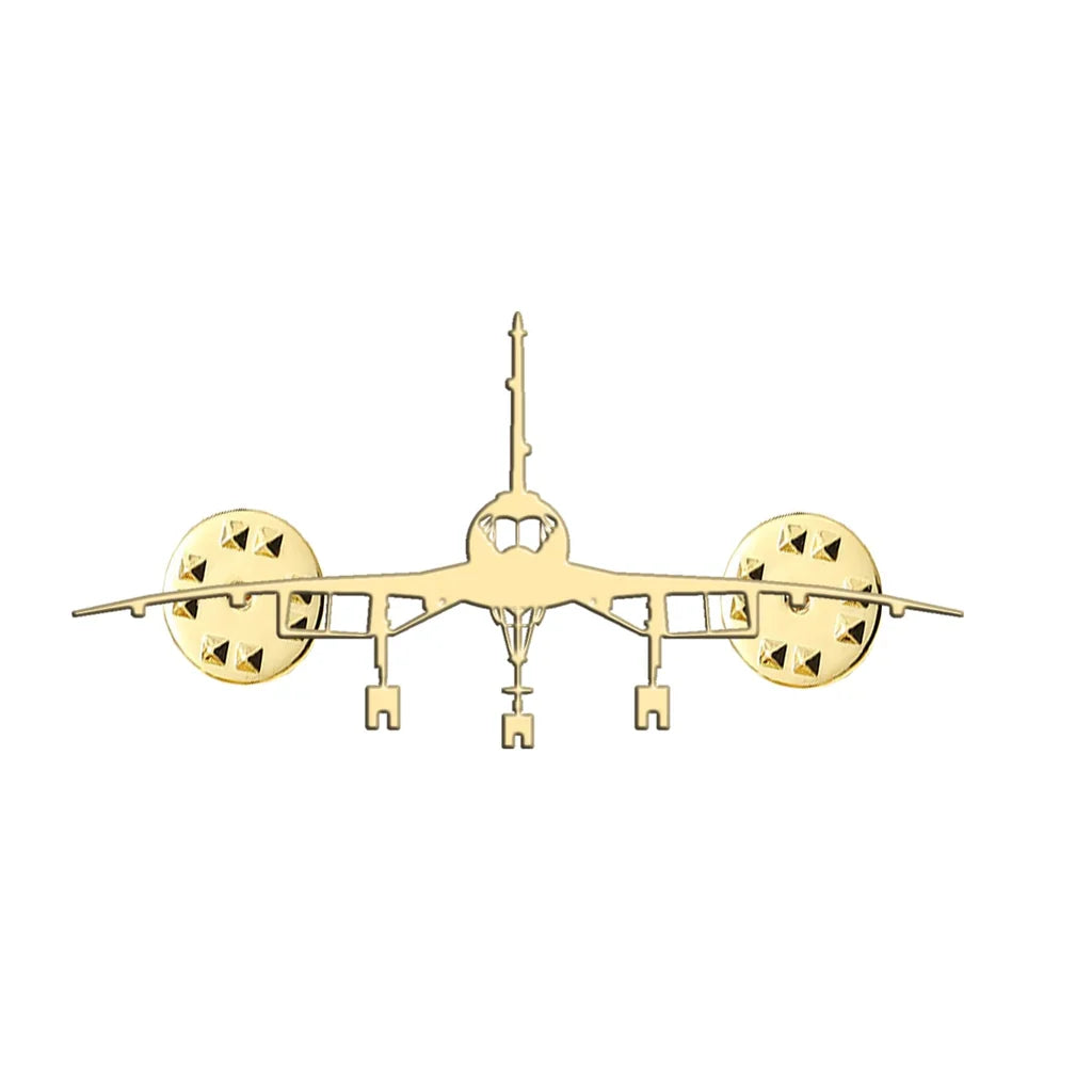 Concorde Silhouette aviation hollow pin in polished alloy.