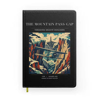 Thumbnail for VINTAGE G4253 - The Mountain Pass Gap - Designed Notebooks design on black