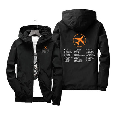 Aviation Alphabet Windbreaker