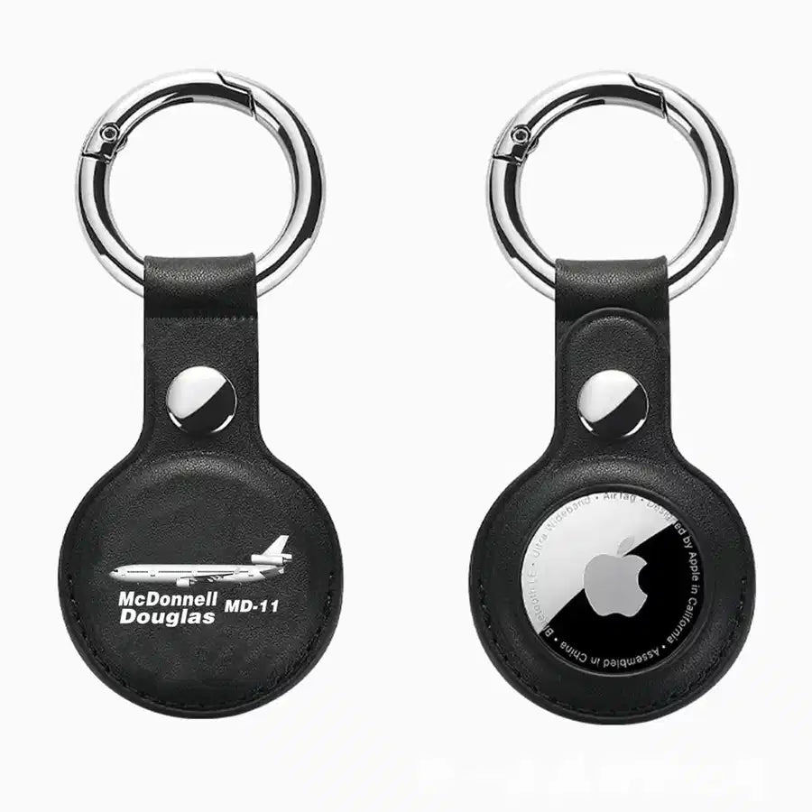 The McDonnell Douglas MD-11 aviation print AirTag case, fits AirTag.