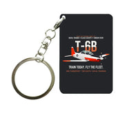 Thumbnail for T-6B TEXAN II Key Chain design on black key chain