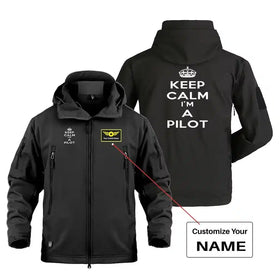 Keep Calm I'm a Pilot Military Jackets (Customizable)