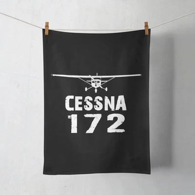Cessna 172 & Plane aviation design on soft absorbent cotton towel.