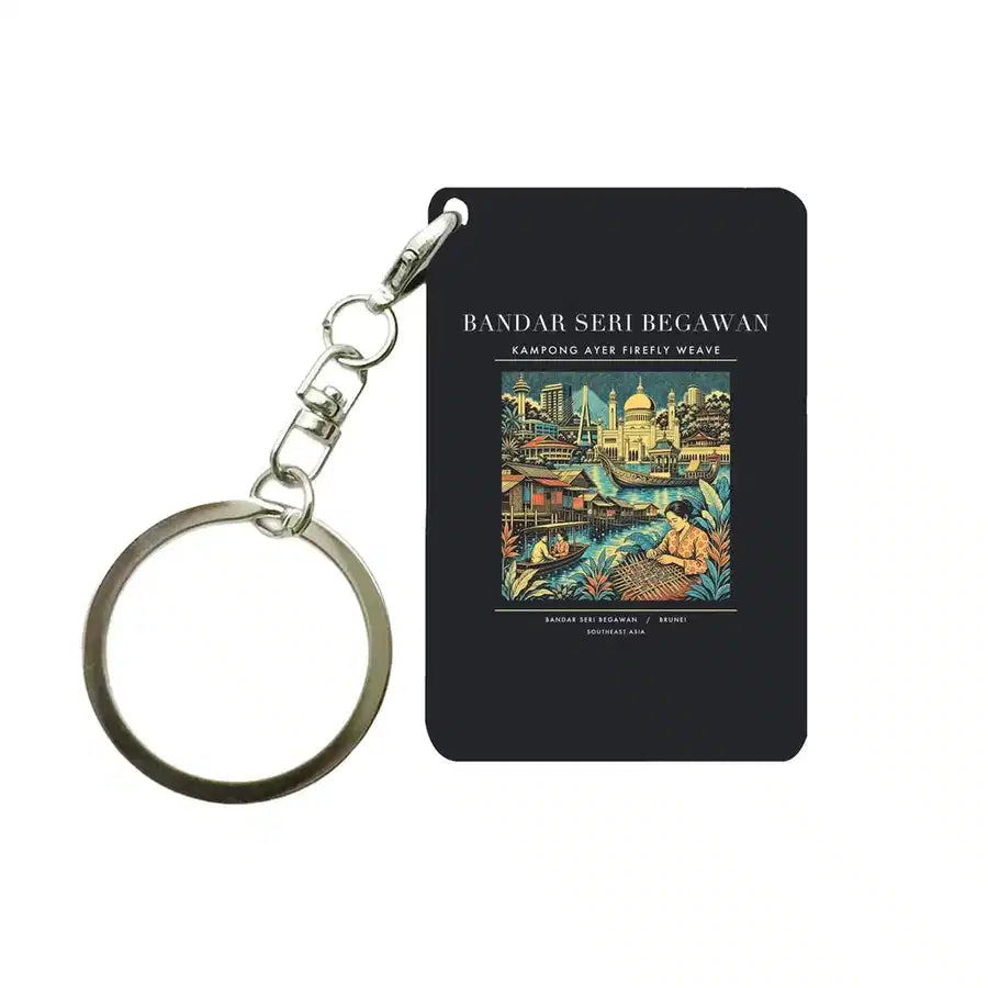 BANDAR SERI BEGAWAN - Poster - Key Chain - Black