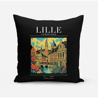 Thumbnail for LILLE - Poster - Pillow - Black